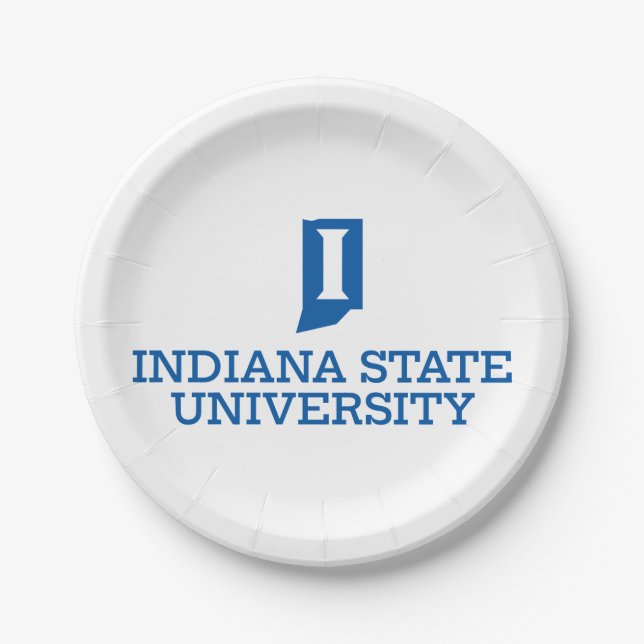 Indiana State University Paper Plate (Front)