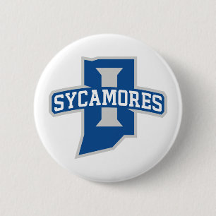 Indiana State University Sycamores 6 Cm Round Badge