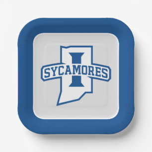 Indiana State University Sycamores Paper Plate