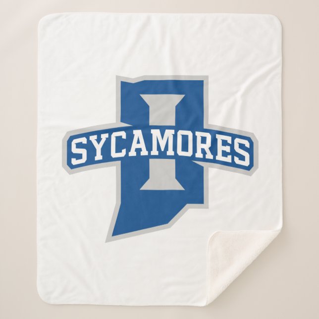 Indiana State University Sycamores Sherpa Blanket (Front)