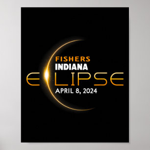Indiana Total Solar Eclipse 2024 Poster