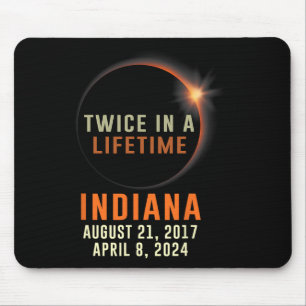 Indiana Total Solar Eclipse Twice In A Lifetime 20 Mouse Pad