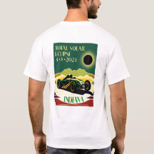 Indiana Travel Poster Eclipse two sided
