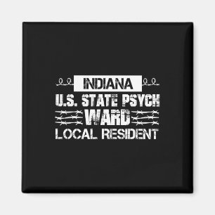 Indiana U.S. Inmate Psych Ward County State Jail H Magnet