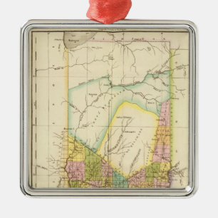 Indiana US Metal Tree Decoration
