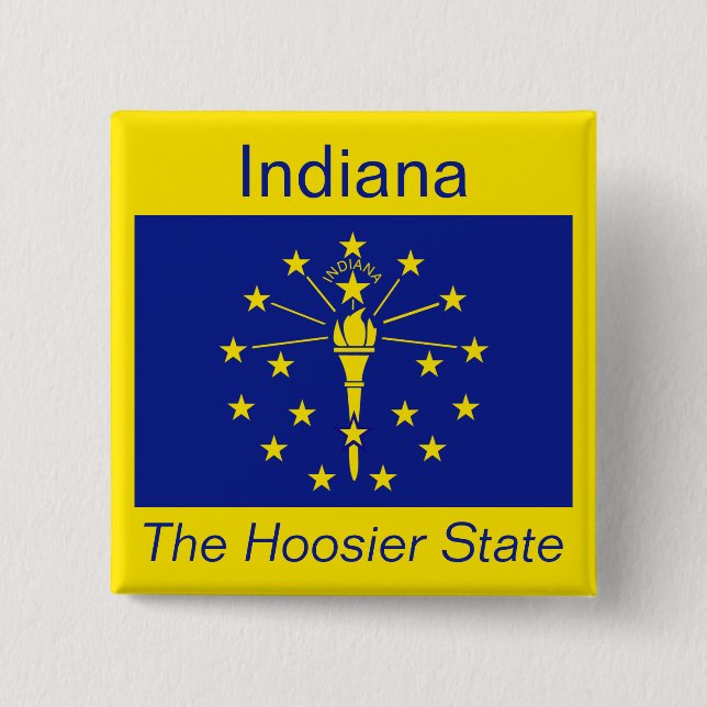 Indianan Flag Button (Front)