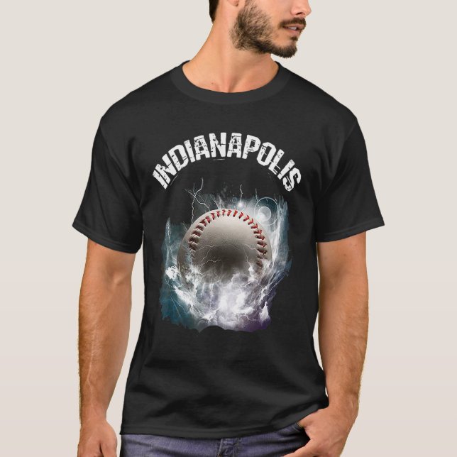 Indianapolis Baseball Retro T-Shirt (Front)
