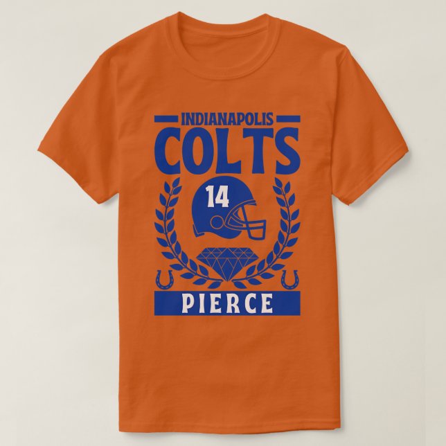Indianapolis Colts Pierce 14 American T-Shirt (Design Front)