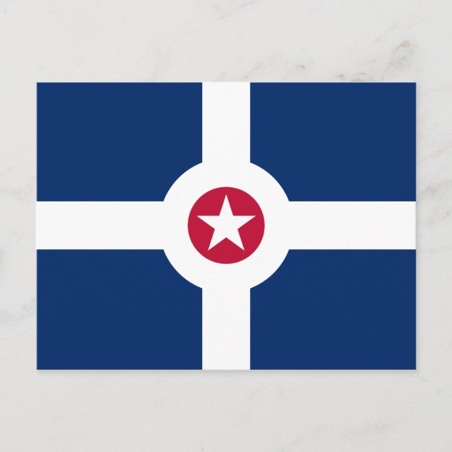 Indianapolis Flag Postcard (Front)