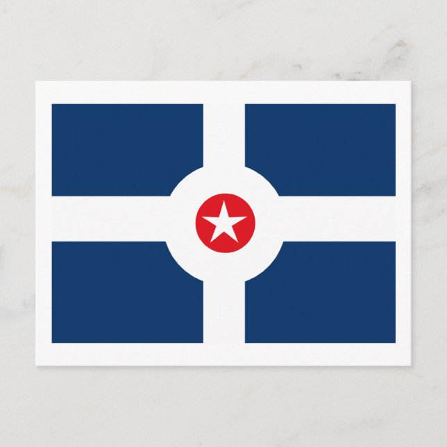 Indianapolis Flag Postcard (Front)