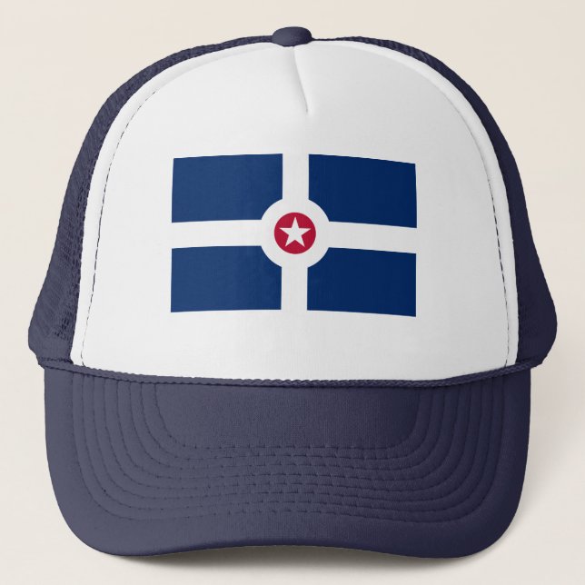 Indianapolis Flag Trucker Hat (Front)