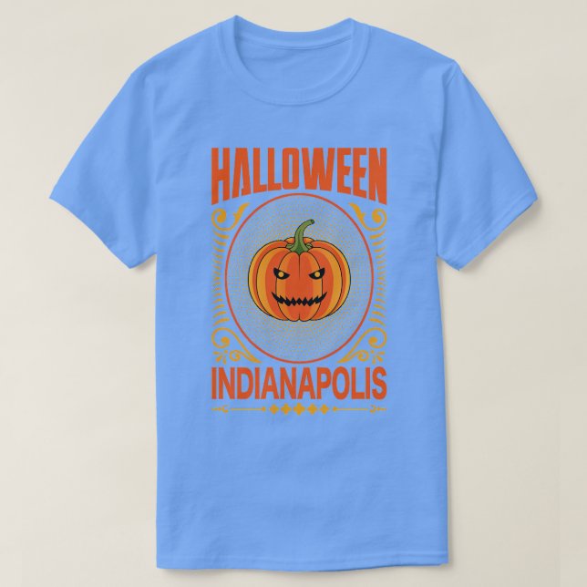 Indianapolis Halloween Vintage T-Shirt (Design Front)