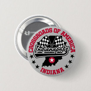 Indianapolis,Indiana 6 Cm Round Badge