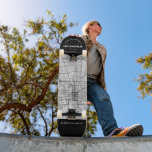 Indianapolis, Indiana City Map Skateboard<br><div class="desc">A unique map of the beautiful city of Indianapolis,  Indiana.  This skateboard features a street map of the city inside a black border on the top and bottom.   
A fun way to represent the city you love and reside in!</div>