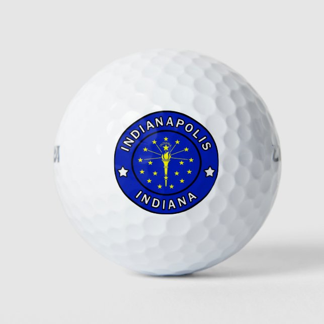Indianapolis Indiana Golf Balls (Front)