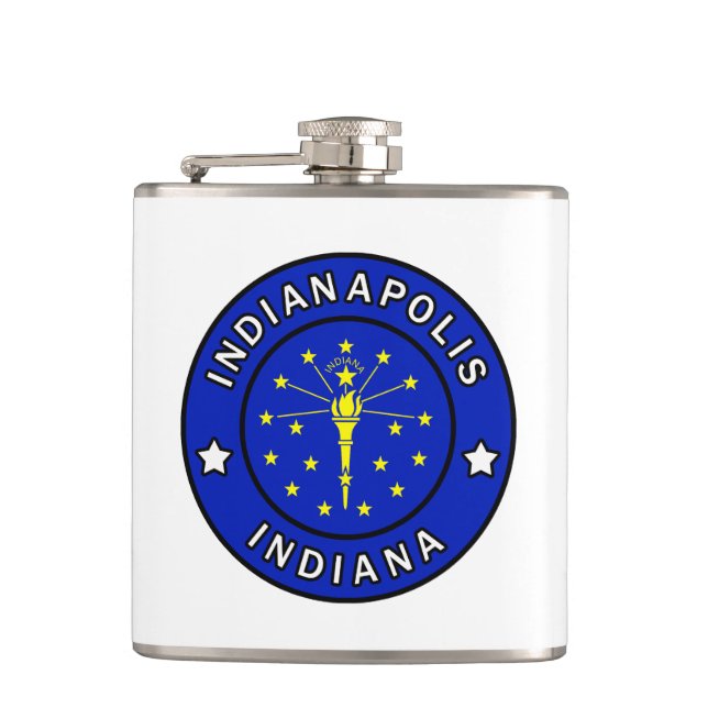 Indianapolis Indiana Hip Flask (Front)