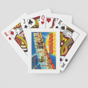 Indianapolis Indiana IN Vintage Travel Souvenir Playing Cards