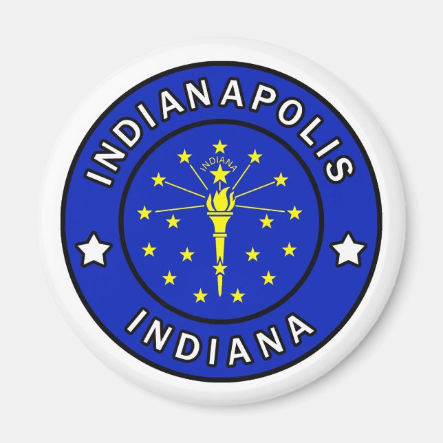 Indianapolis Indiana Magnet (Front)