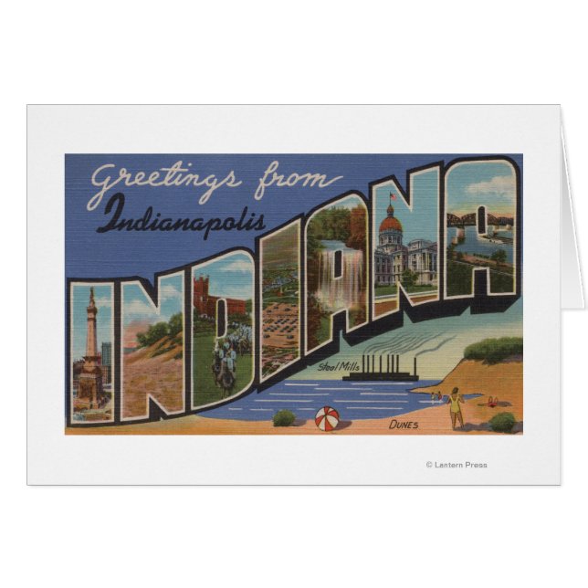 Indianapolis, Indiana (Steel Mills/Sand Dunes) (Front Horizontal)