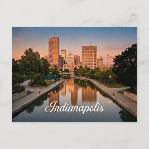 Indianapolis Indiana Travel Postcard