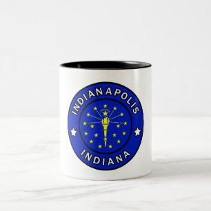 Indianapolis Indiana Two-Tone Coffee Mug