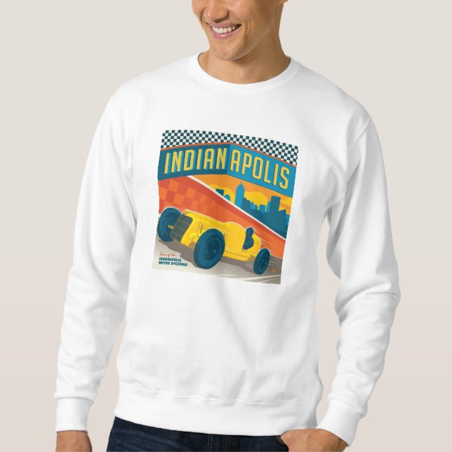 Indianapolis, Indiana | Vintage Racer Sweatshirt (Front)