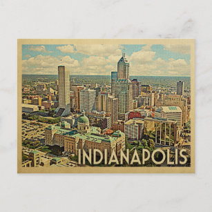 Indianapolis Indiana Vintage Travel Postcard