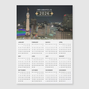 Indianapolis Monument 2026 Calendar Magnet