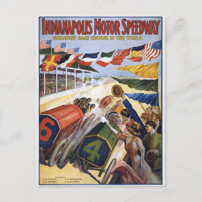 Indianapolis Motor Speedway Vintage  Postcard (Front)