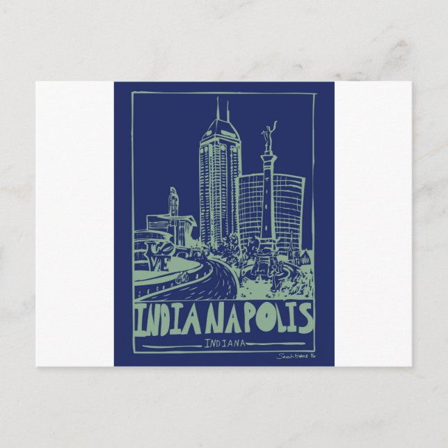 Indianapolis Postcard (Front)