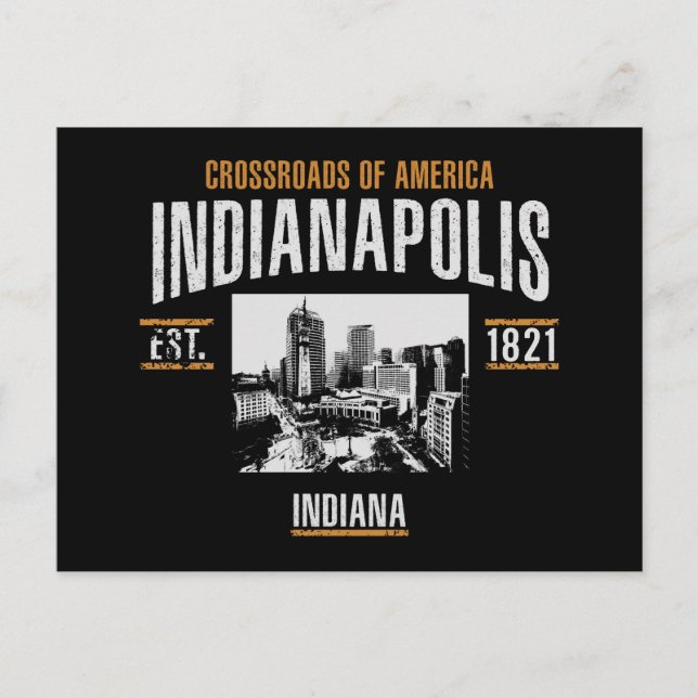 Indianapolis Postcard (Front)