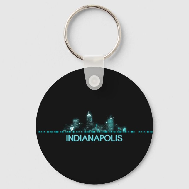 Indianapolis Skyline Key Ring (Front)