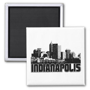 Indianapolis Skyline Magnet