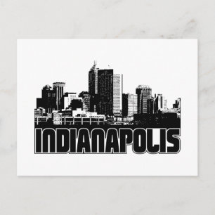 Indianapolis Skyline Postcard