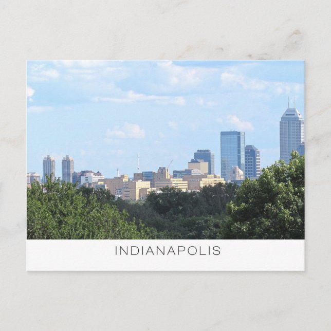 Indianapolis Skyline Postcard (Front)