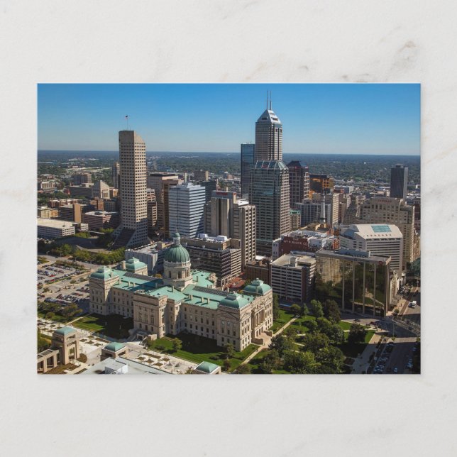 Indianapolis Skyline Postcard (Front)