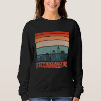 Indianapolis USA Retro Vintage Sunset Skyline Indi