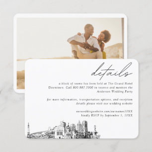 Indianapolis Wedding Hotel Room Block Details Enclosure Card