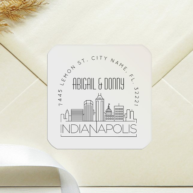 Indianapolis Wedding | Pre-Addressed Envelope Seal (Creator Uploaded)
