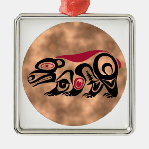 Indianer Schild Native American shield Metal Tree Decoration