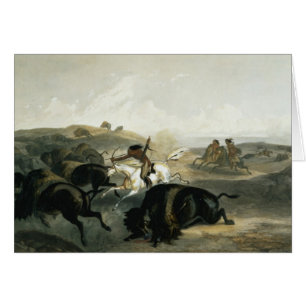 Indians Hunting the Bison, plate 31 from Volume 2