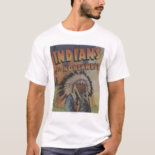 Indians of the Northwest - Indian Chief & Teepee T-Shirt