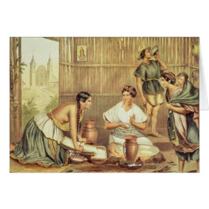 Indians Preparing Tortillas