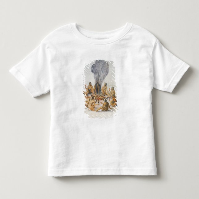 Indians round a Fire Toddler T-Shirt (Front)