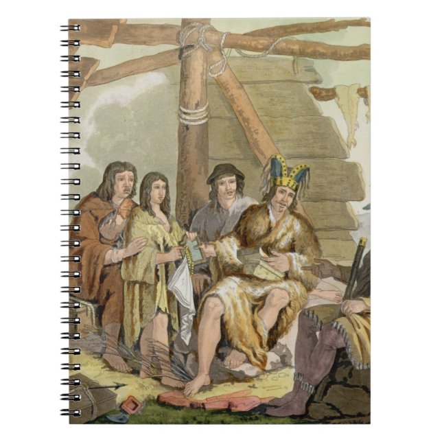 Indians trading with La Perouse in Canada (colour Notebook (Front)