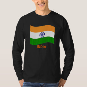 India's Bharat Indian Waving Flag   T-Shirt