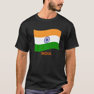India's Bharat Indian Waving Flag   T-Shirt