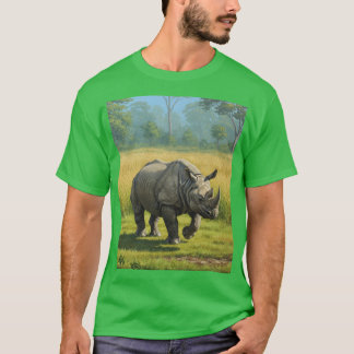 India's One-Horned Rhino: A Symbol of Assam T-Shirt