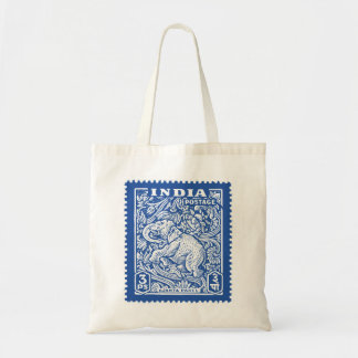 India's Stamp Design, Elephant Tote Bag
