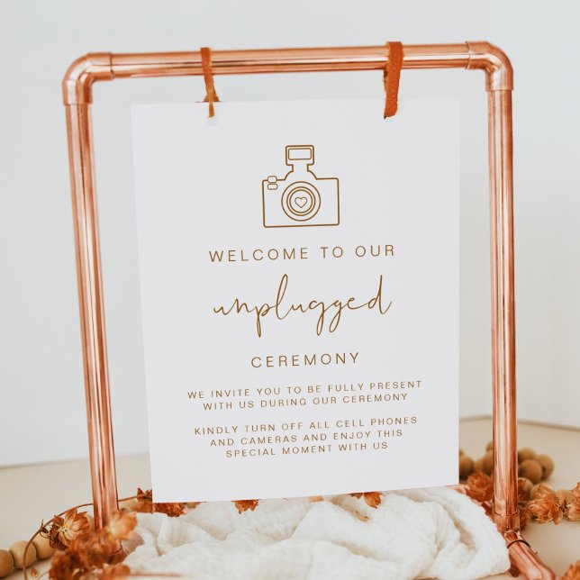 INDIE Bohemian Unplugged Ceremony Wedding Sign (Creator Uploaded)